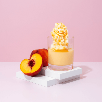 peaches and cream dessert candle
