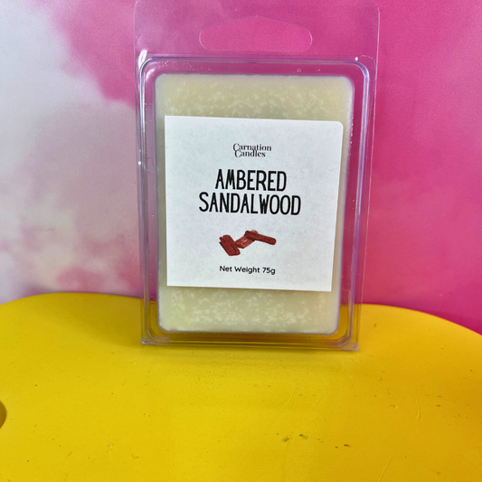 ambered sandalwood wax melt