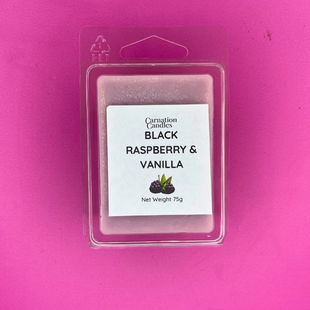 black raspberry and vanilla wax melt
