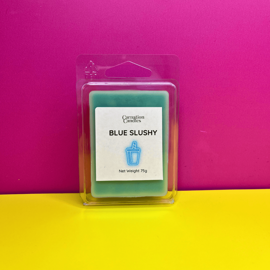 blue slushy scented wax melt
