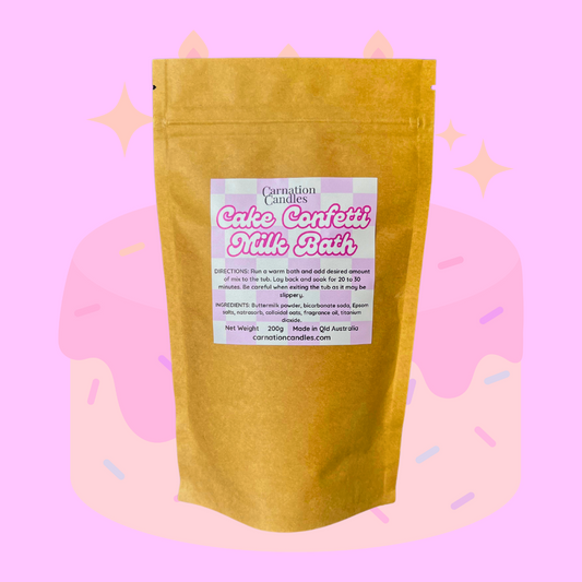 cake confetti handmade milk bath rockhampton