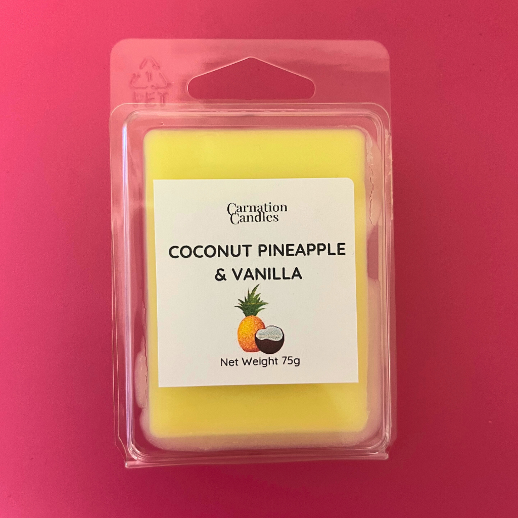 coconut pineapple vanilla wax melt