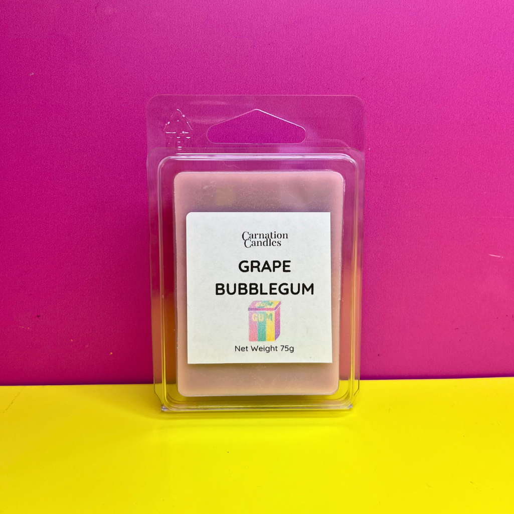 grape bubblegum wax melt