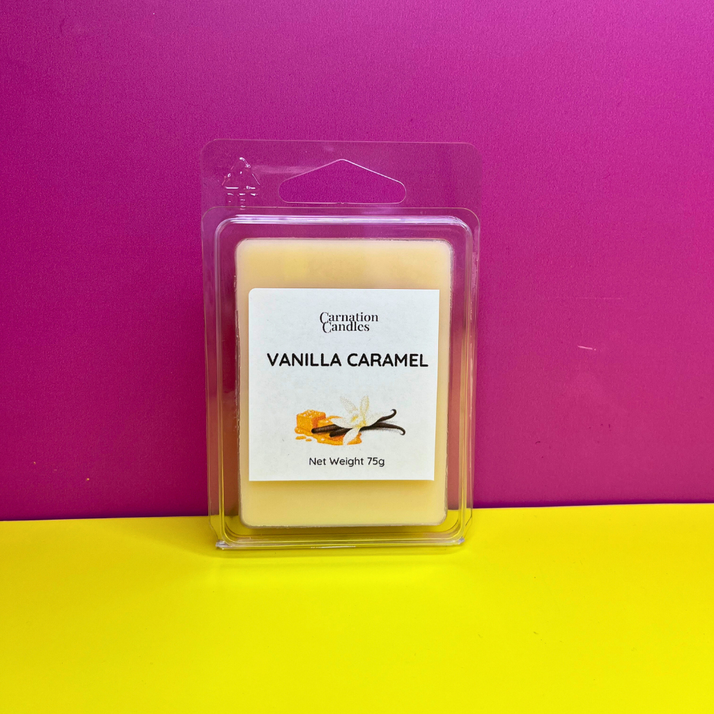 vanilla caramel wax melt